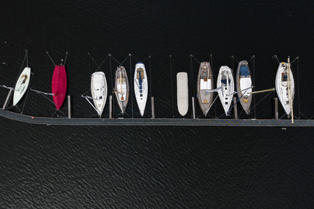 Luftaufnahmen vom Großen Wannsee in Berlin