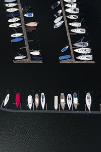 Luftaufnahmen vom Großen Wannsee in Berlin