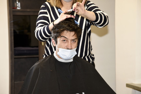 Friseurbesuch von Adrian Can in München