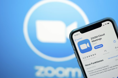 Symbolfoto Zoom Cloud Meetings