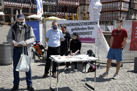 Corona-Demos in Frankfurt