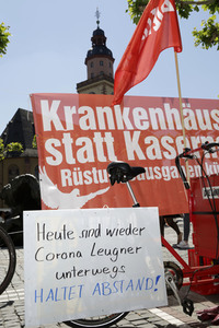 Corona-Demos in Frankfurt