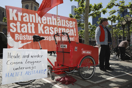 Corona-Demos in Frankfurt