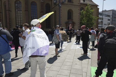 Corona-Demos in Frankfurt