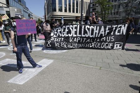 Corona-Demos in Frankfurt