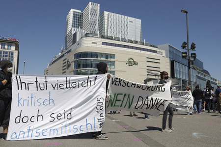 Corona-Demos in Frankfurt