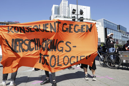 Corona-Demos in Frankfurt