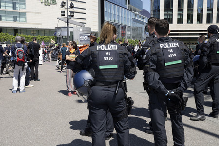 Corona-Demos in Frankfurt