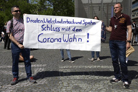 Corona-Demos in Frankfurt