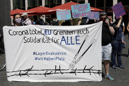 Corona-Demos in Frankfurt