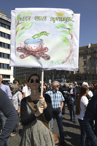 Corona-Demos in Frankfurt