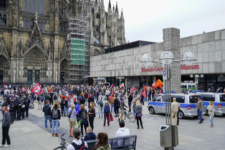 Corona-Demos in Köln