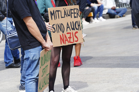 Corona-Demos in Köln