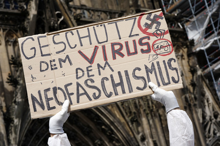 Corona-Demos in Köln