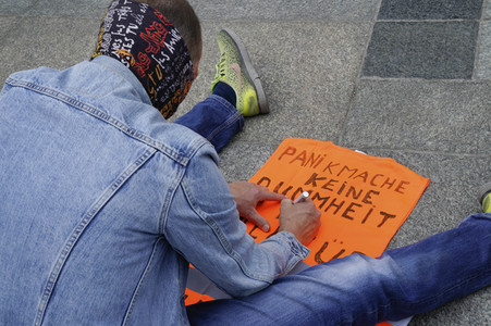 Corona-Demos in Köln