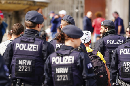 Corona-Demos in Köln