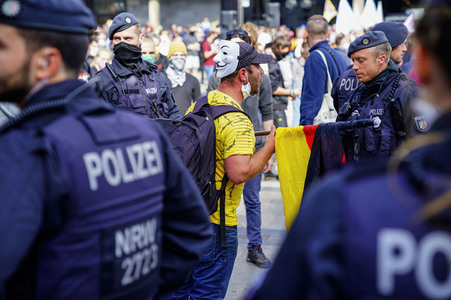 Corona-Demos in Köln