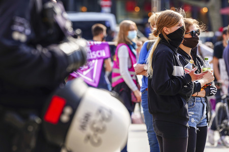 Corona-Demos in Köln