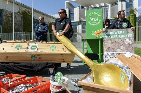 Protest der Gastronomen in Berlin
