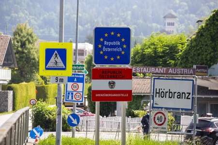 Lockerungen an der Grenze Österreich - Deutschland in Lindau