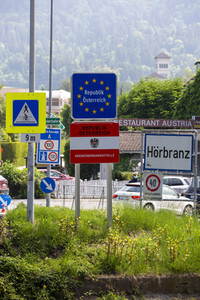 Lockerungen an der Grenze Österreich - Deutschland in Lindau