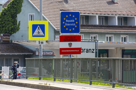 Lockerungen an der Grenze Österreich - Deutschland in Lindau
