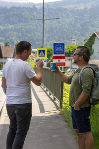 Lockerungen an der Grenze Österreich - Deutschland in Lindau