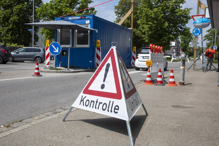 Lockerungen an der Grenze Österreich - Deutschland in Lindau