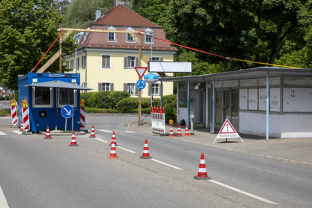 Lockerungen an der Grenze Österreich - Deutschland in Lindau