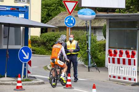Lockerungen an der Grenze Österreich - Deutschland in Lindau