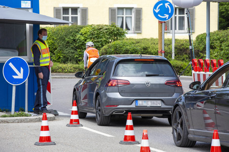 Lockerungen an der Grenze Österreich - Deutschland in Lindau