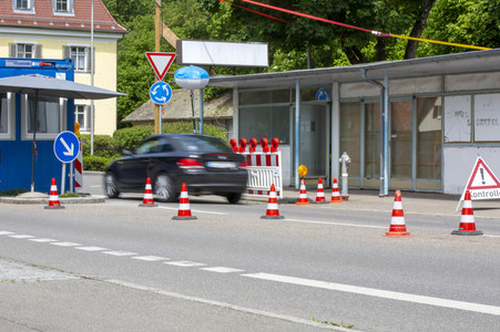 Lockerungen an der Grenze Österreich - Deutschland in Lindau