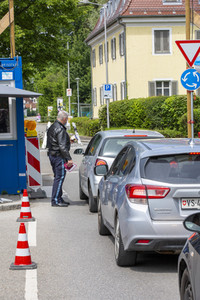 Lockerungen an der Grenze Österreich - Deutschland in Lindau