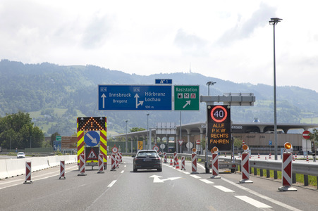 Lockerungen an der Grenze Österreich - Deutschland in Lindau