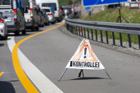 Lockerungen an der Grenze Österreich - Deutschland in Lindau
