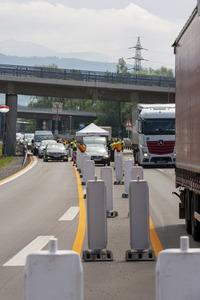 Lockerungen an der Grenze Österreich - Deutschland in Lindau