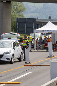 Lockerungen an der Grenze Österreich - Deutschland in Lindau