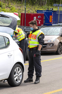 Lockerungen an der Grenze Österreich - Deutschland in Lindau