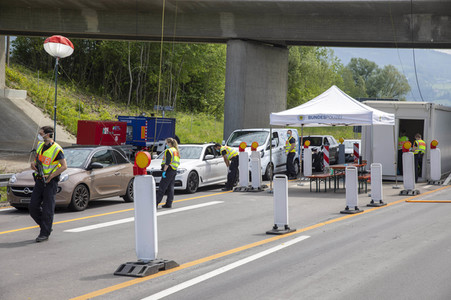 Lockerungen an der Grenze Österreich - Deutschland in Lindau