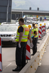 Lockerungen an der Grenze Österreich - Deutschland in Lindau
