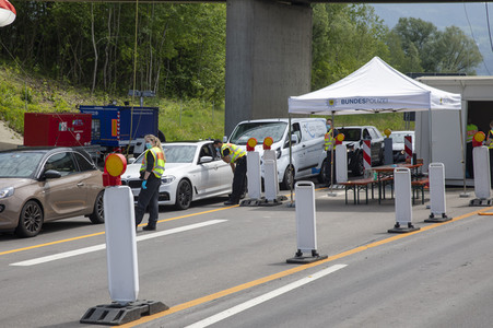 Lockerungen an der Grenze Österreich - Deutschland in Lindau
