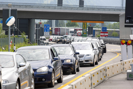 Lockerungen an der Grenze Österreich - Deutschland in Lindau