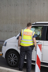 Lockerungen an der Grenze Österreich - Deutschland in Lindau