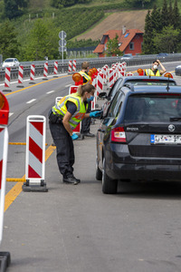 Lockerungen an der Grenze Österreich - Deutschland in Lindau
