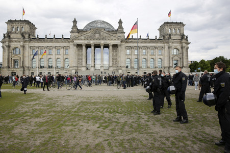 Corona-Demos in Berlin