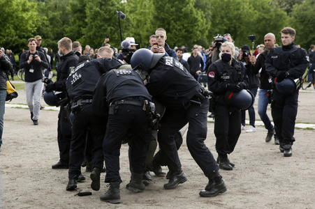 Corona-Demos in Berlin