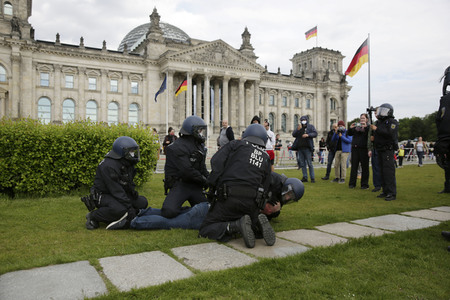 Corona-Demos in Berlin