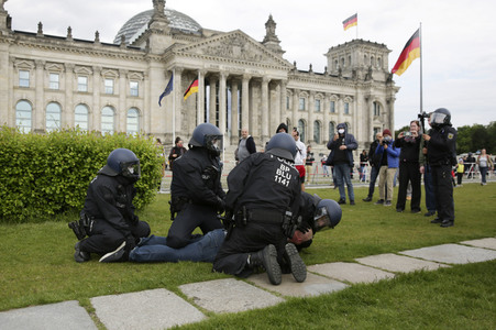 Corona-Demos in Berlin