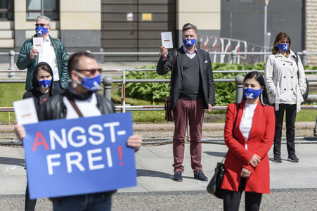 Corona-Demos in Berlin