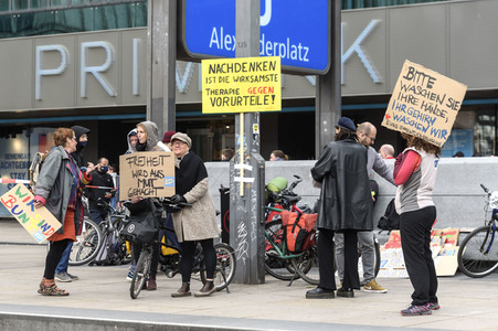 Corona-Demos in Berlin